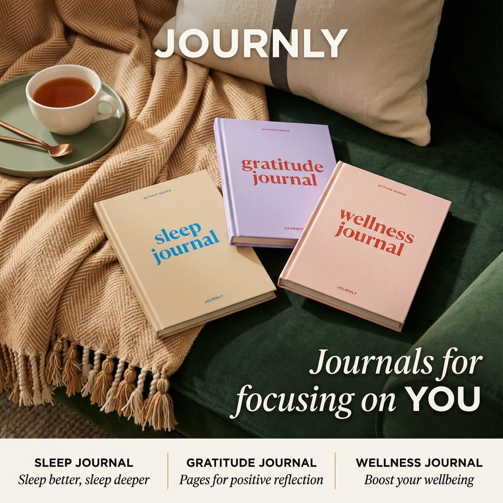 Journly Wellness Journals — Cozy Lifestyle Product Showcase Ad