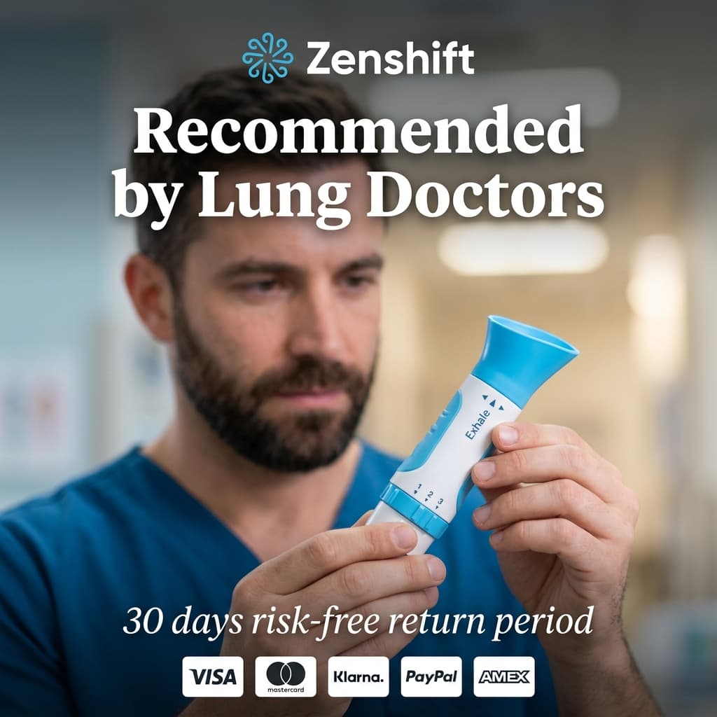 Zenshift Breathing Device — "Recommended by Lung Doctors" Authority Ad