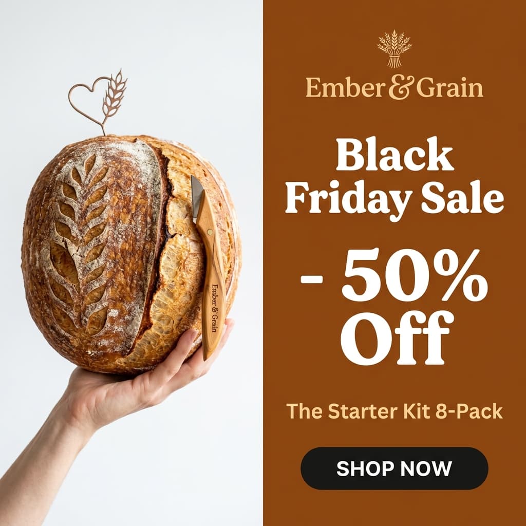 Ember & Grain Black Friday Sale — Artisan Bread Bundle Ad