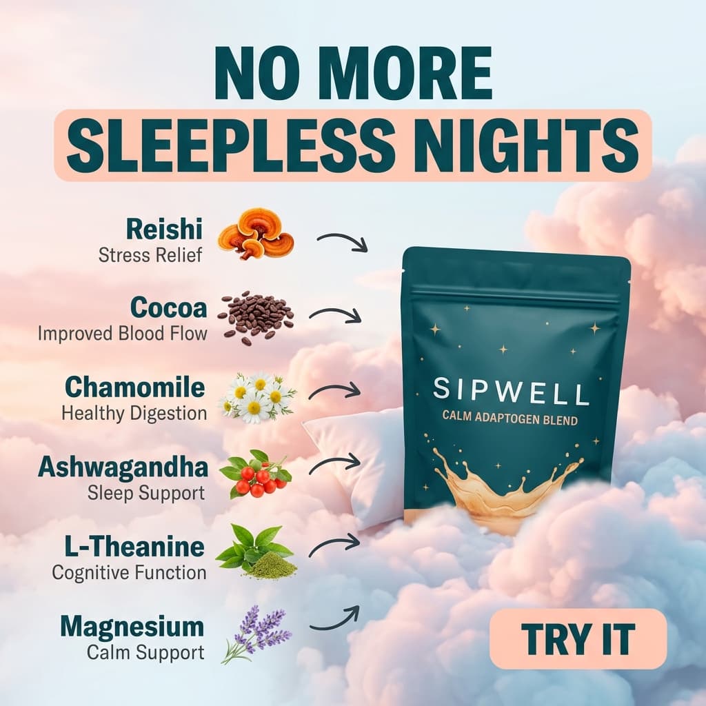 Sipwell No More Sleepless Nights — Ingredient Breakdown Cloud Ad