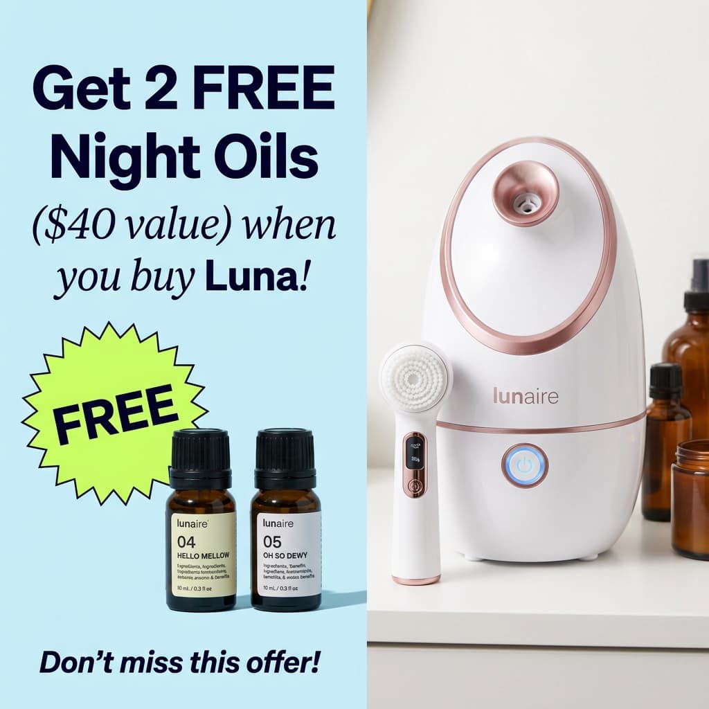 Lunaire — Get 2 FREE Night Oils When You Buy the Mist Device