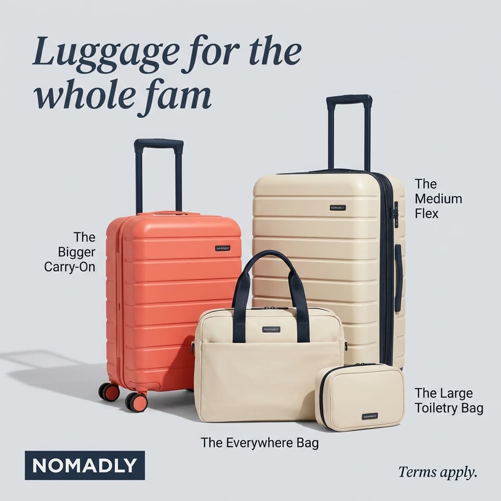 Nomadly Travel Collection — Product Showcase Family Ad