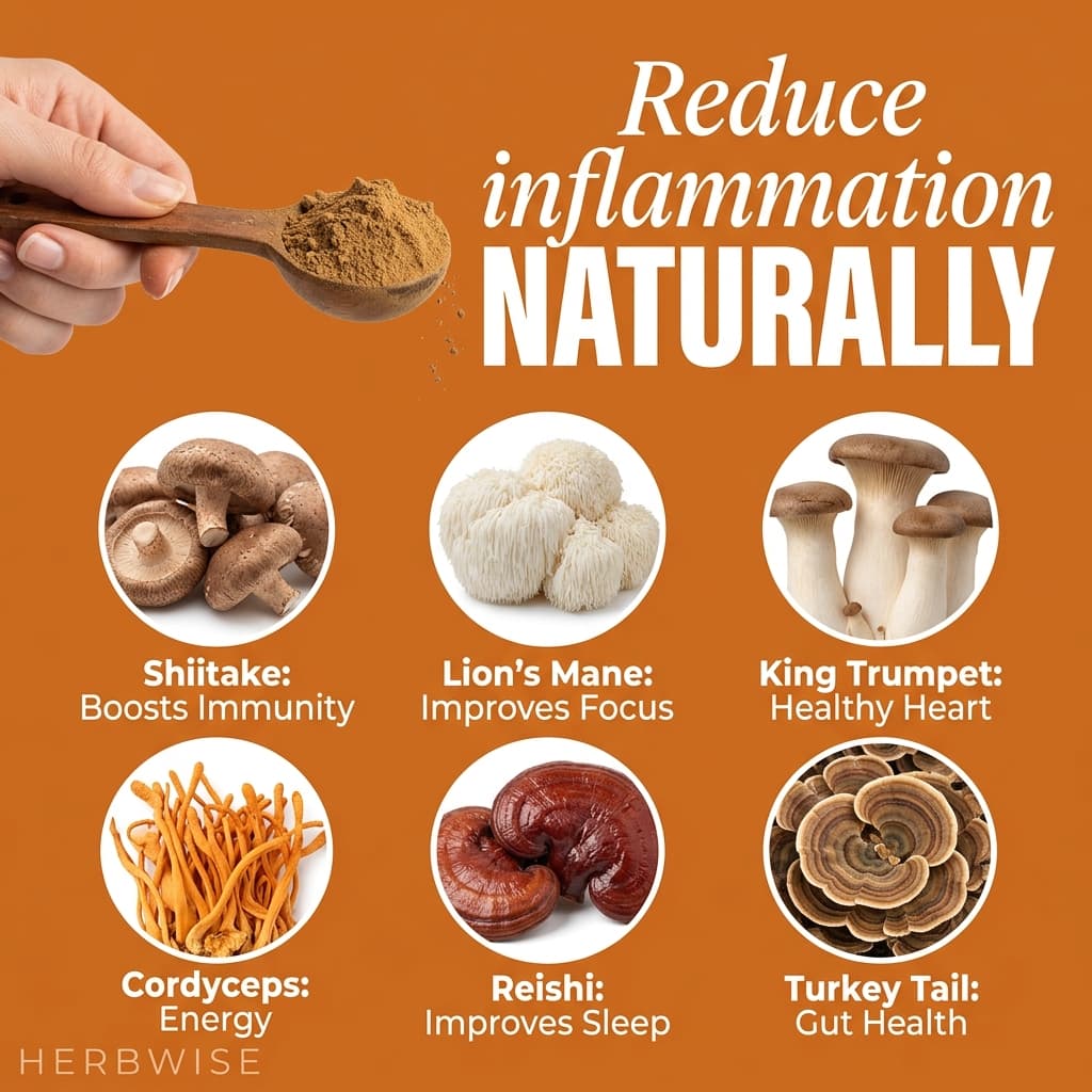 Herbwise — Reduce Inflammation Naturally (6 Mushroom Blend)