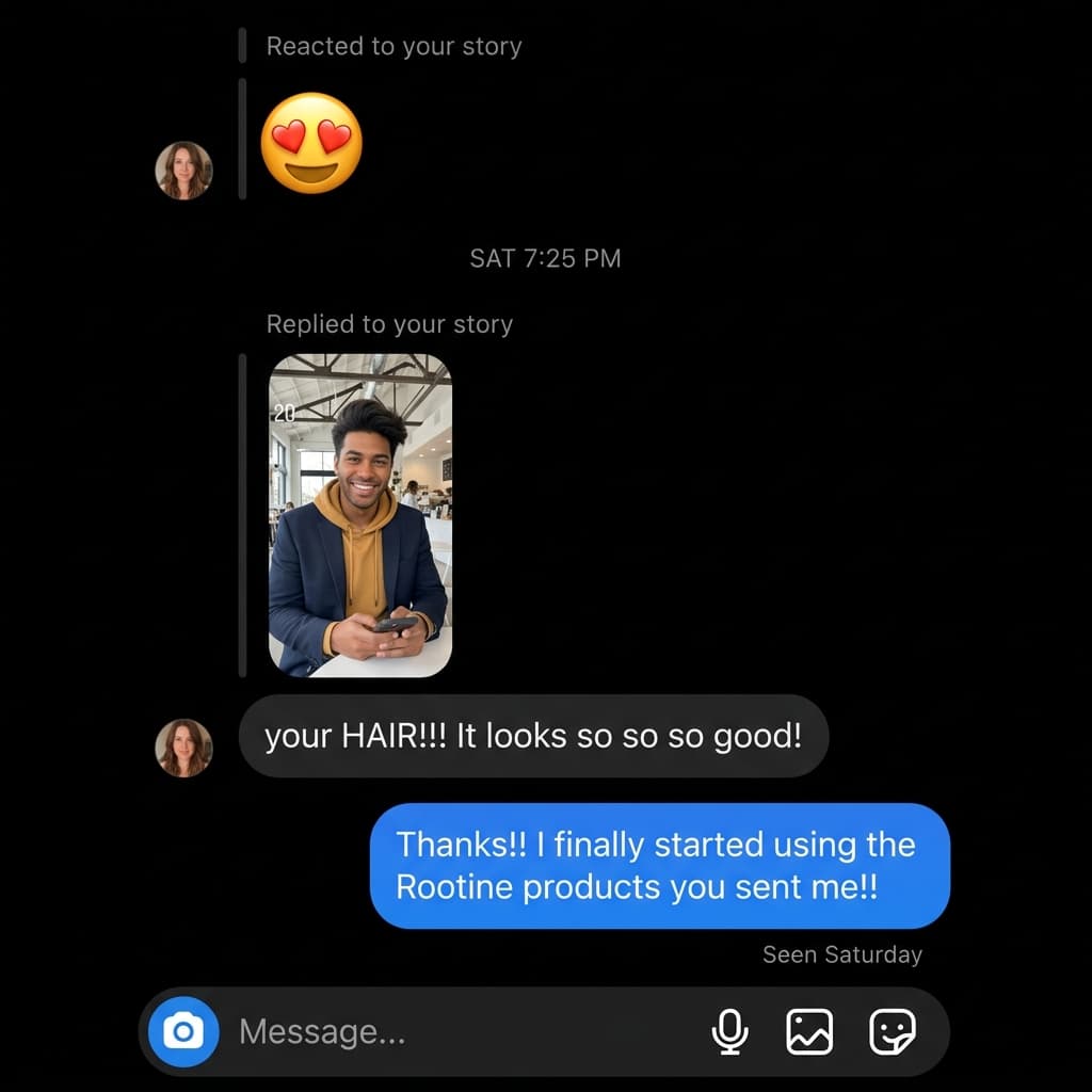 Rootine — The DM That Sells Itself