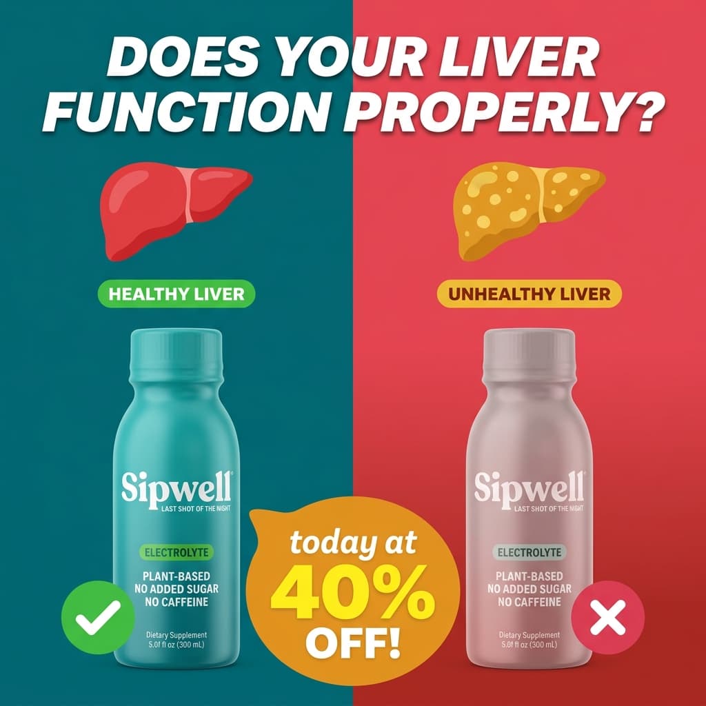 Sipwell Liver Support Drink — Healthy vs Unhealthy Comparison Ad