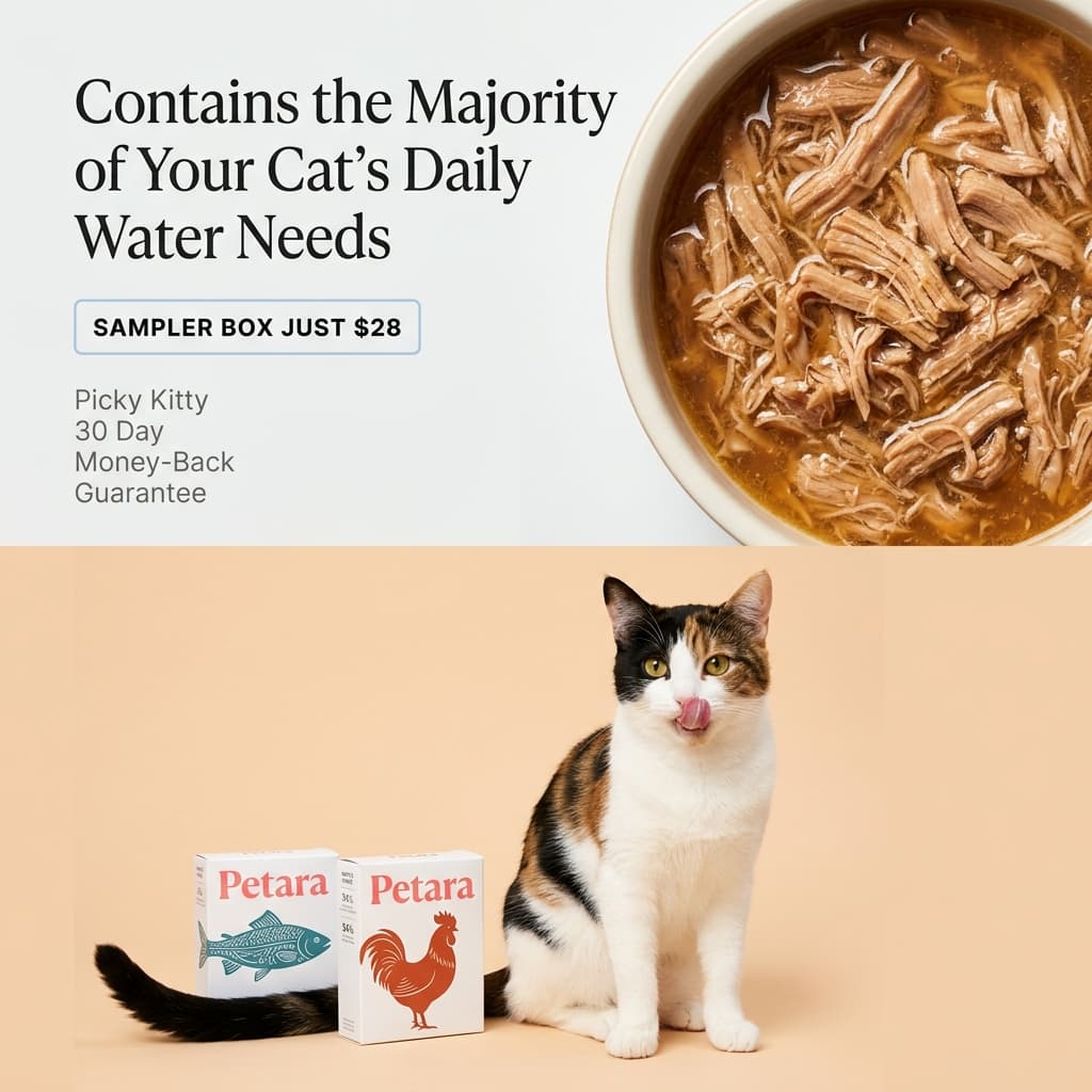 Petara — Contains the Majority of Your Cat's Daily Water Needs