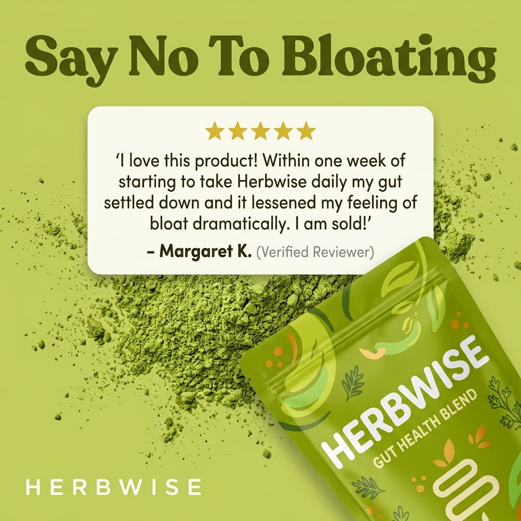 Herbwise Say No To Bloating — Testimonial Social Proof Ad