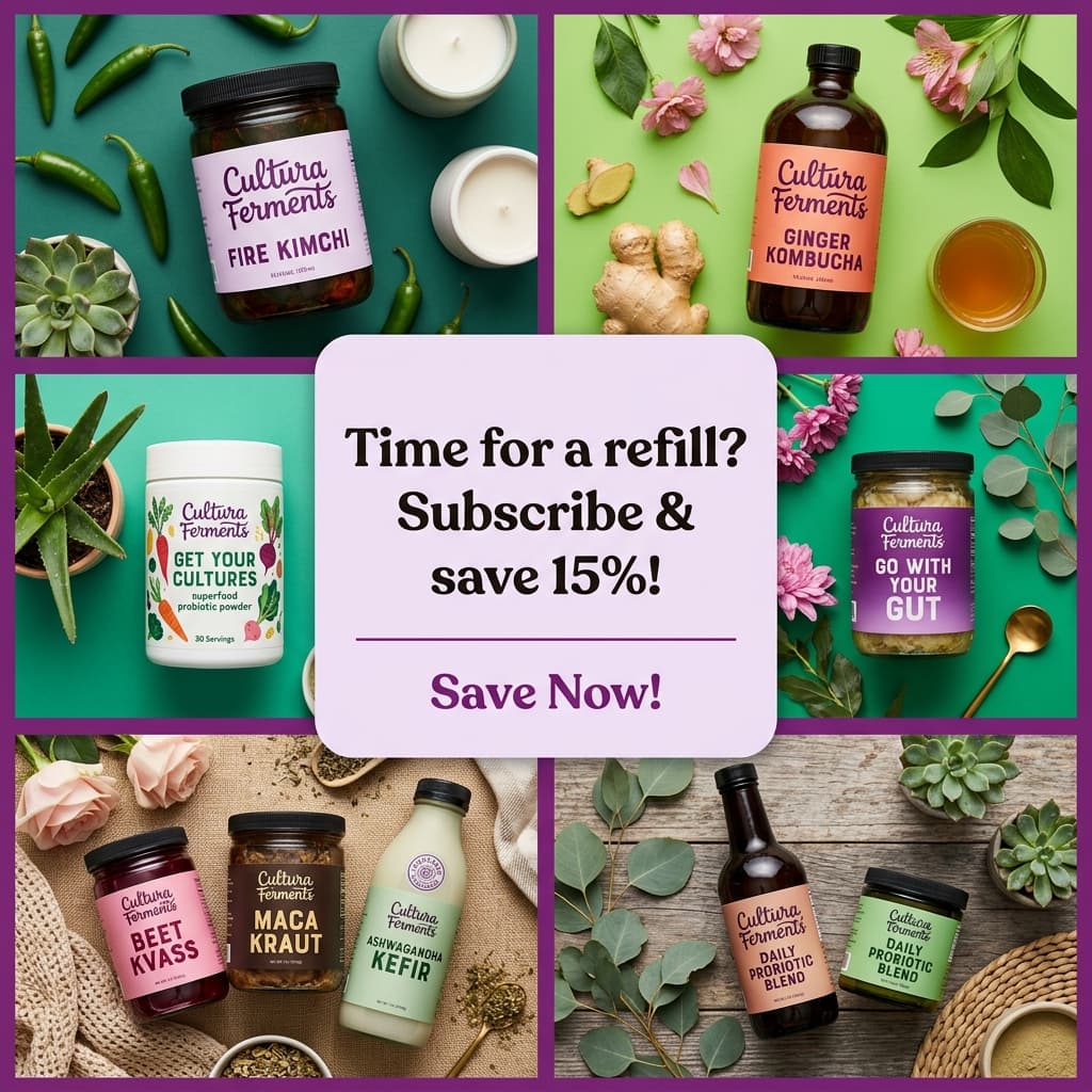 Cultura Ferments Subscribe & Save — Product Grid Promo Ad