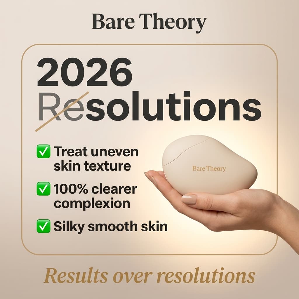 Bare Theory "2026 Solutions" — New Year Resolutions Wordplay Ad