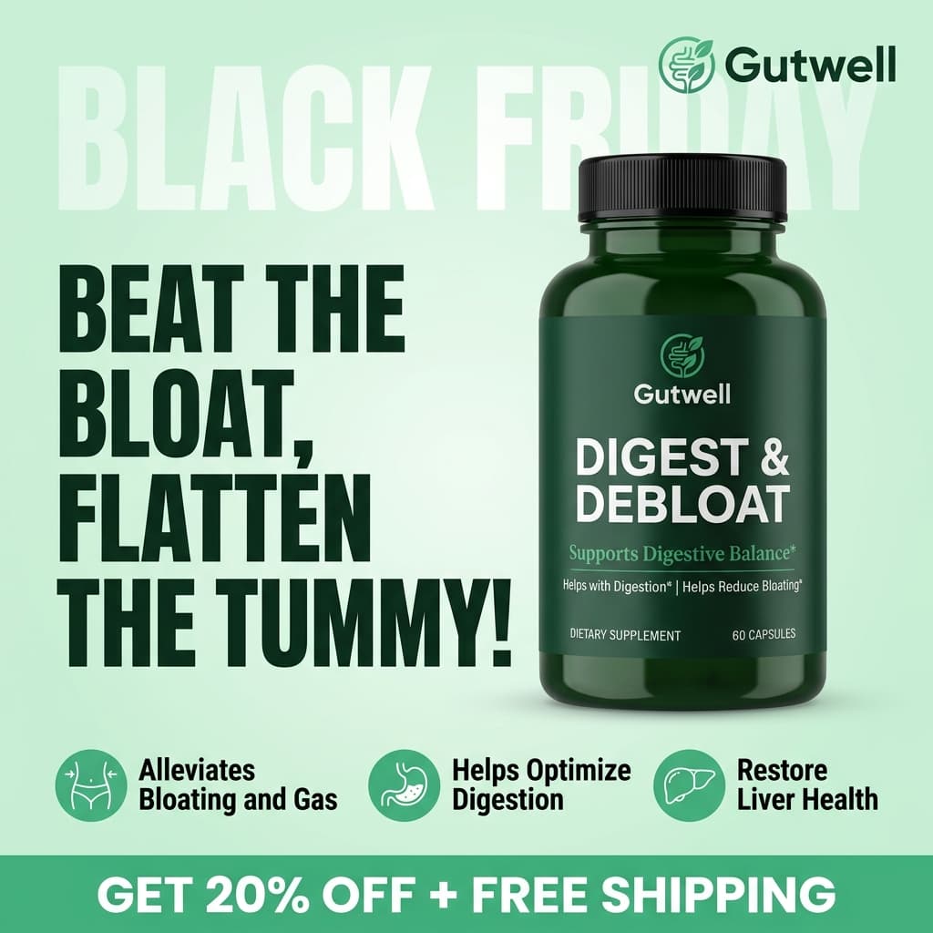 Gutwell Digestive Support — Black Friday Direct-Response Ad