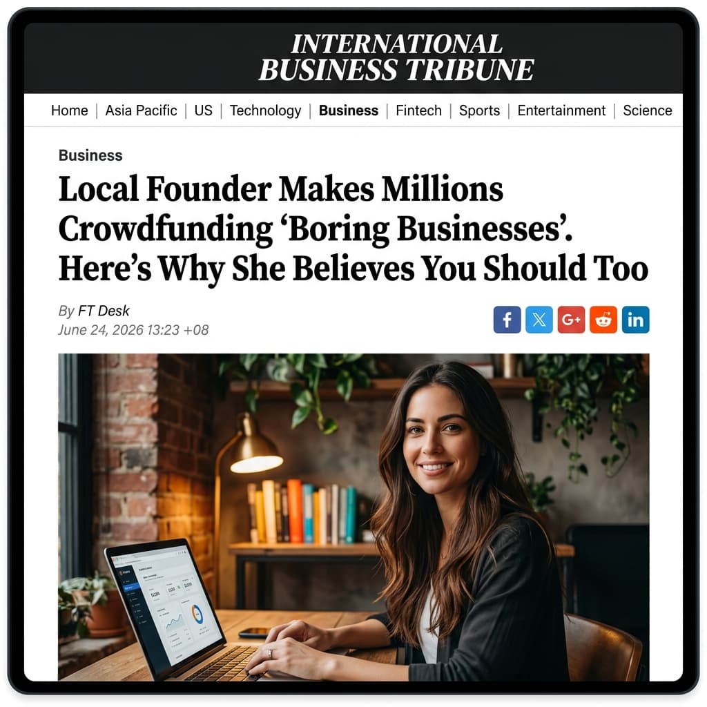 Fundra "Makes Millions" — Fake Business News Article Ad