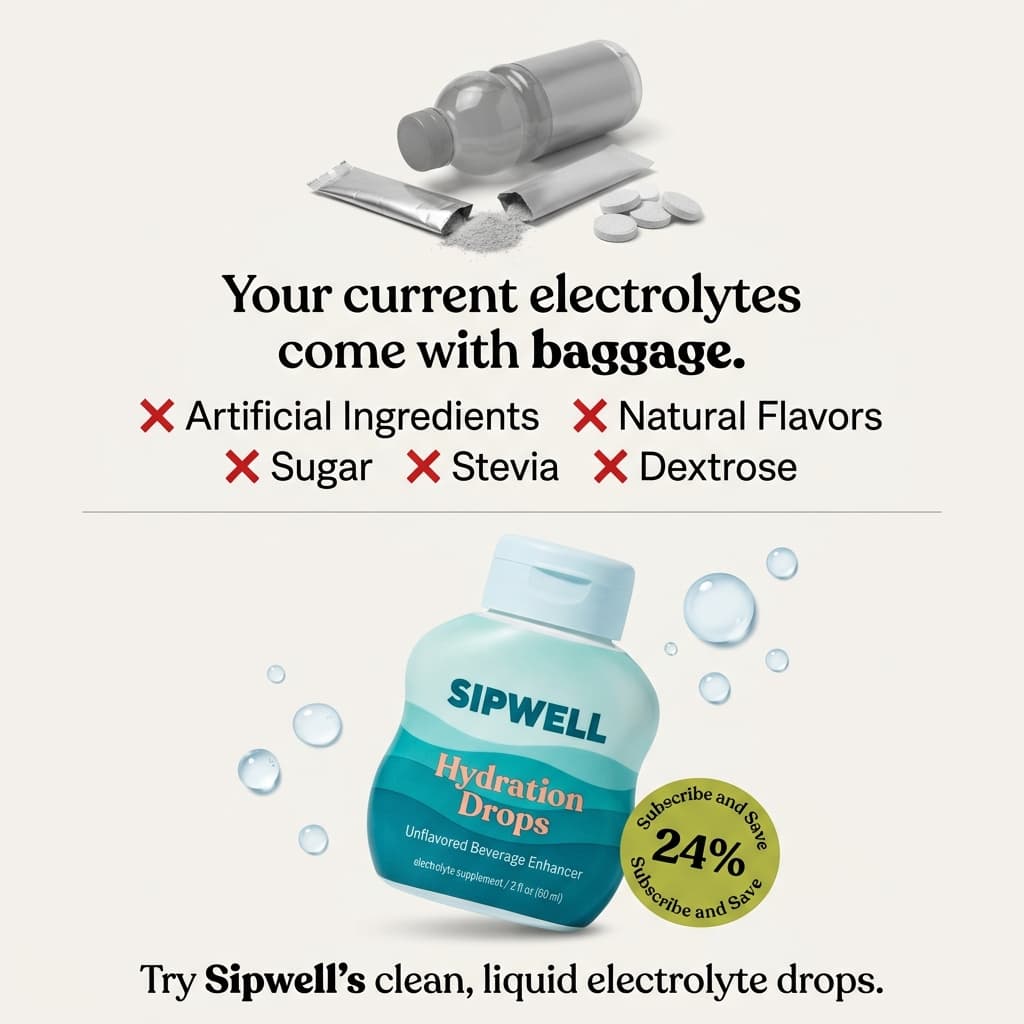 Sipwell — Your Current Electrolytes Come With Baggage