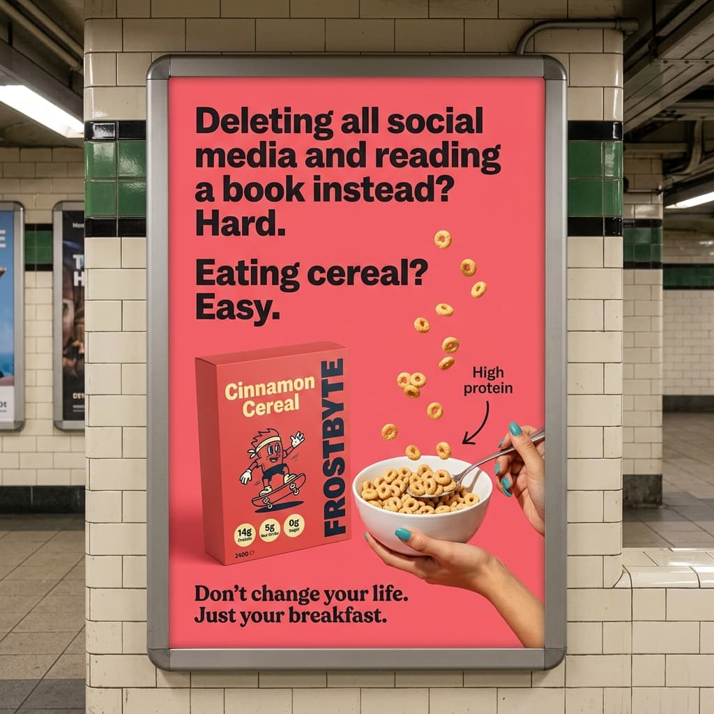 Frostbyte — Deleting Social Media? Hard. Eating Cereal? Easy.