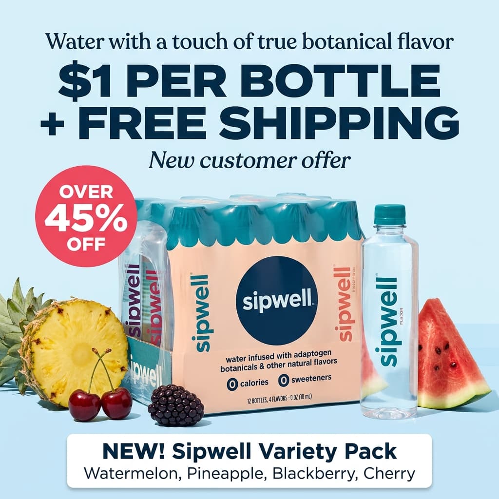 Sipwell — $1 Per Bottle + Free Shipping (Variety Pack)