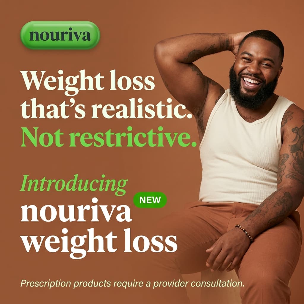 Nouriva "Weight Loss That's Realistic" — Body-Positive Launch Ad