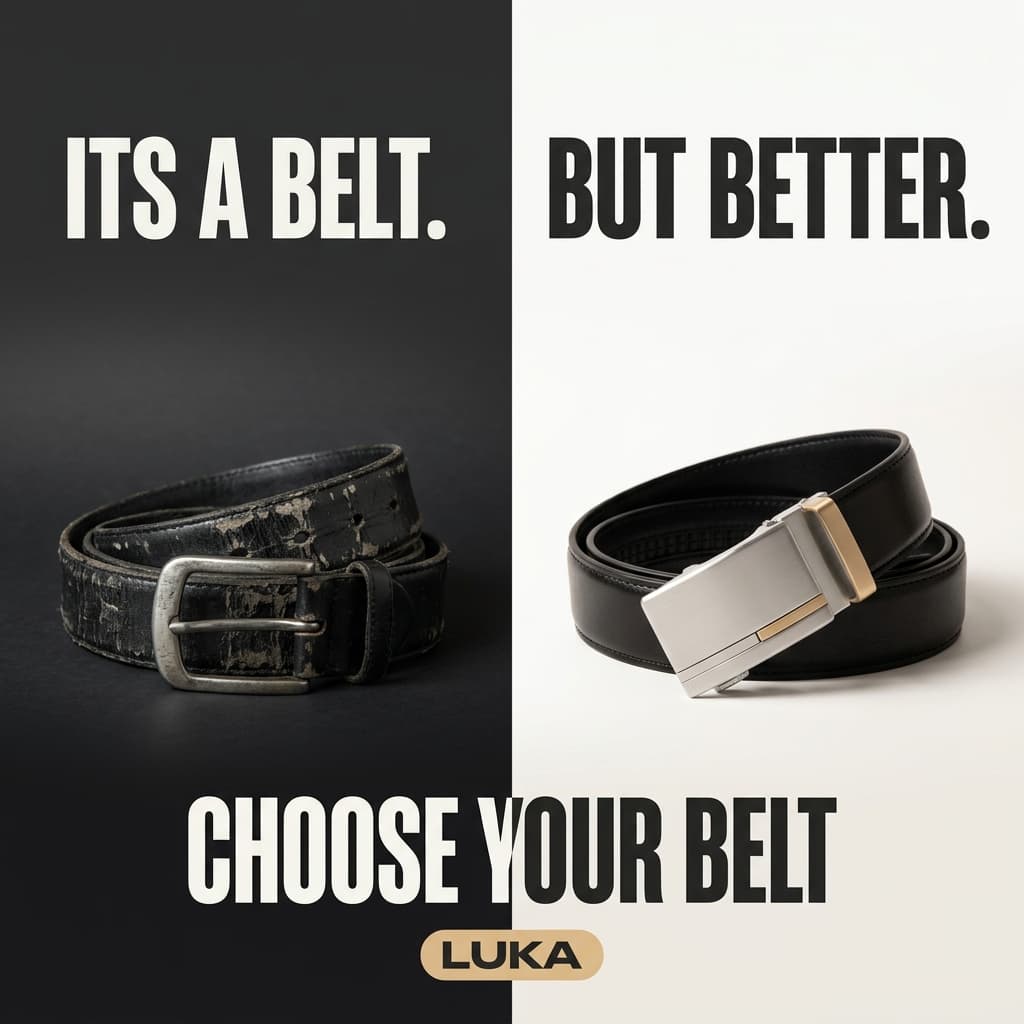LUKA Belt — "It's a Belt. But Better." Comparison Ad