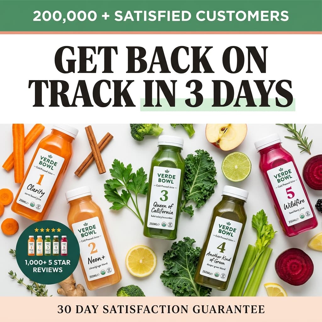 Verde Bowl — Get Back on Track in 3 Days (Juice Cleanse)