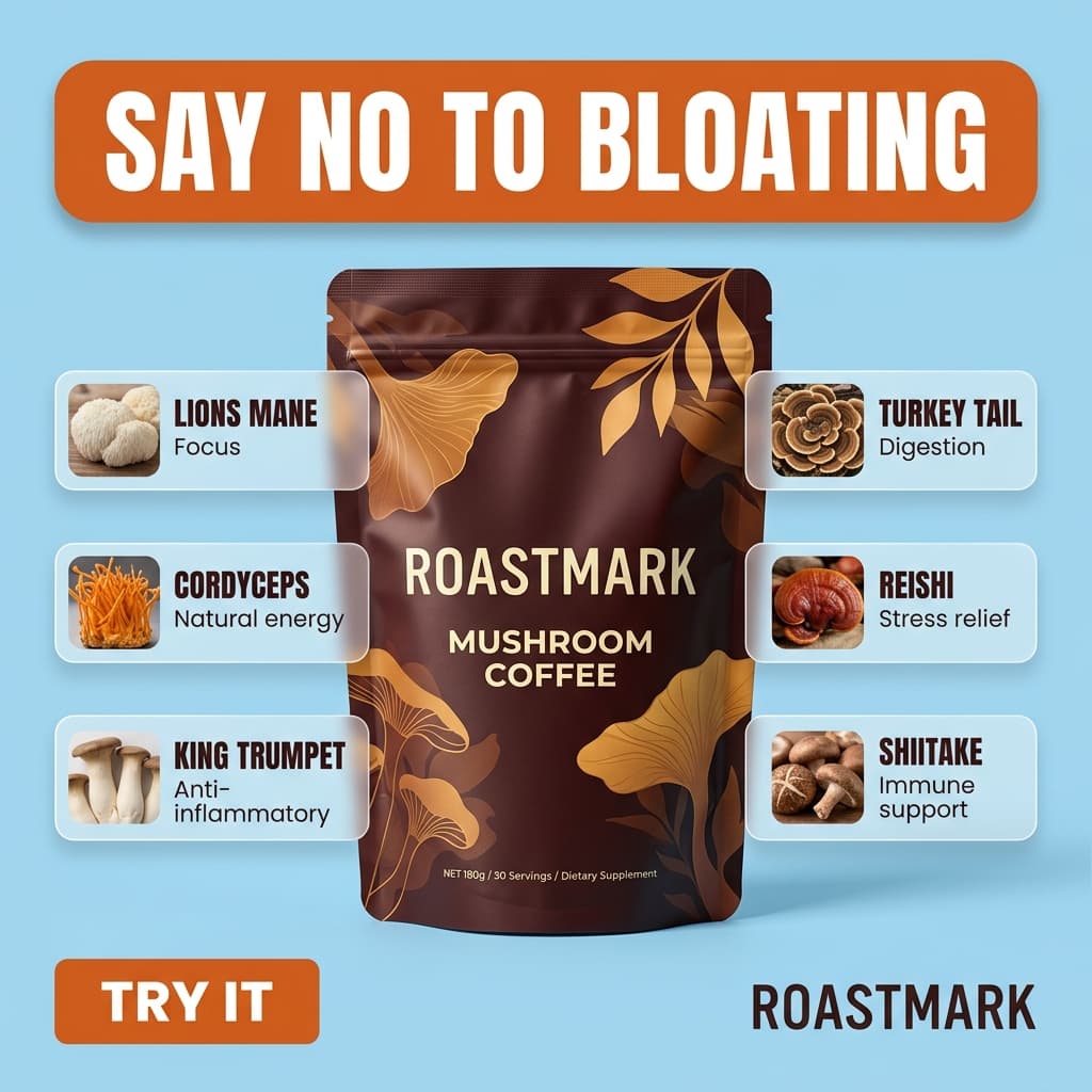 Roastmark — Say No to Bloating (6-Mushroom Coffee)